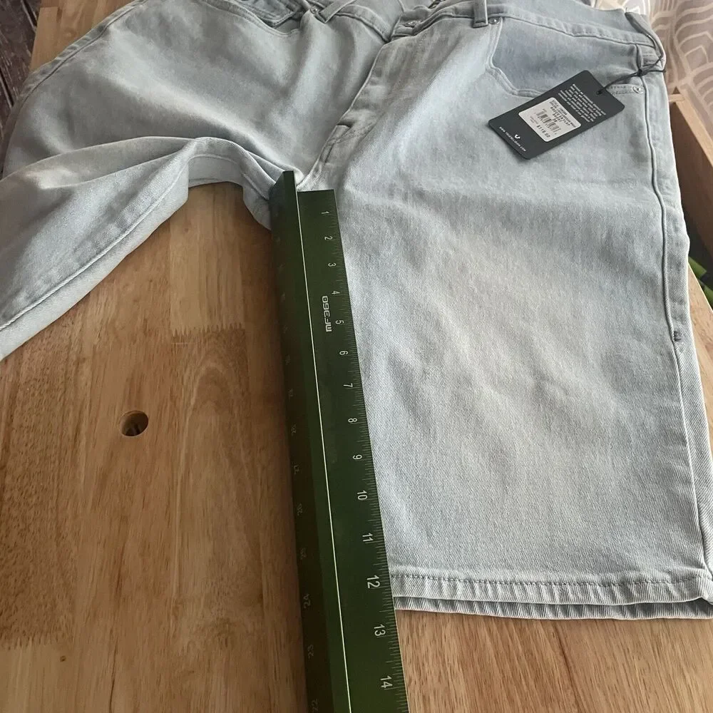 True Religion Shorts Rocco Flap 5 Pocket Relaxed Skinny Denim Mens 36 New‎